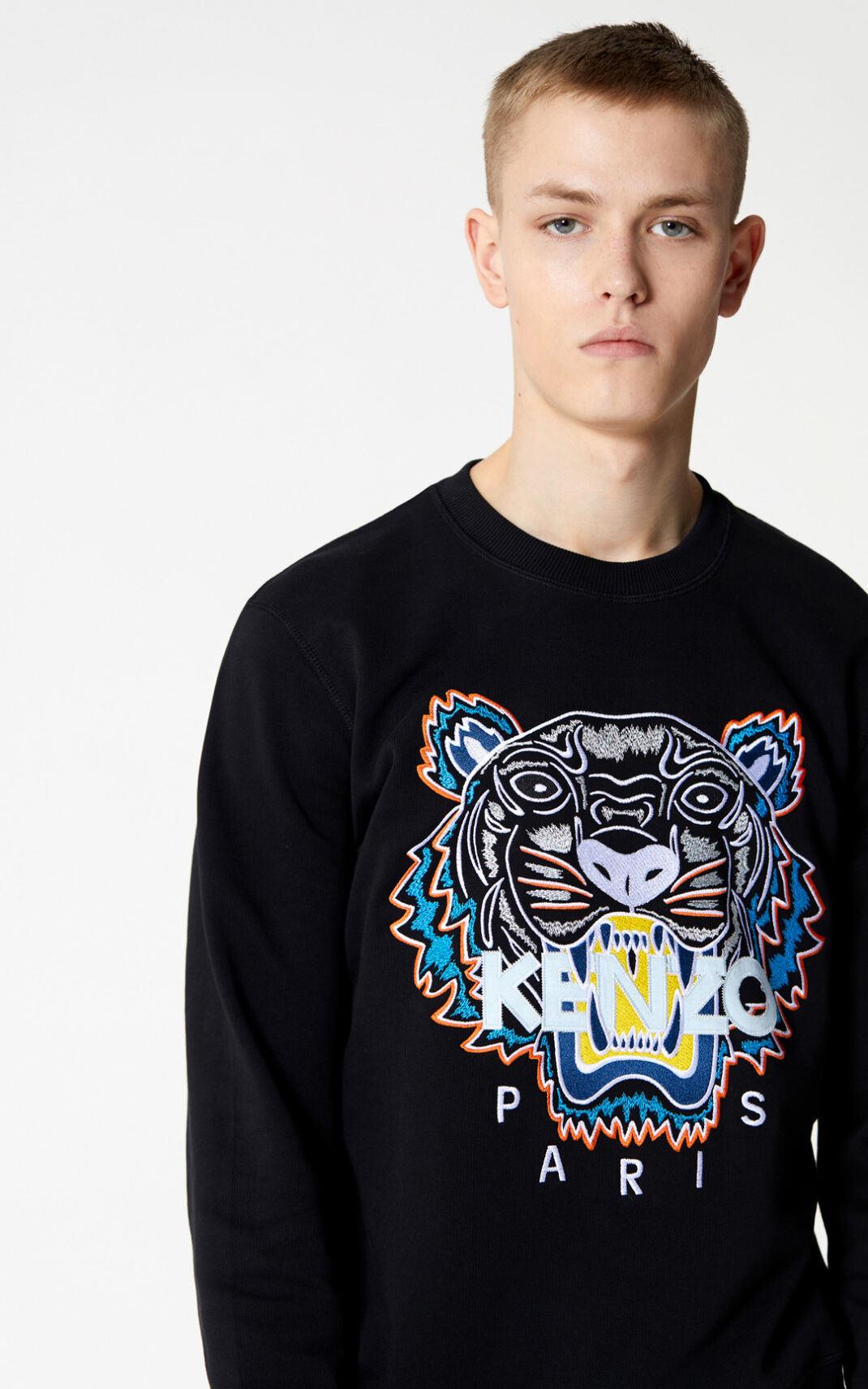 Kenzo Tiger Sweatshirt Herre - Sort DK-535492